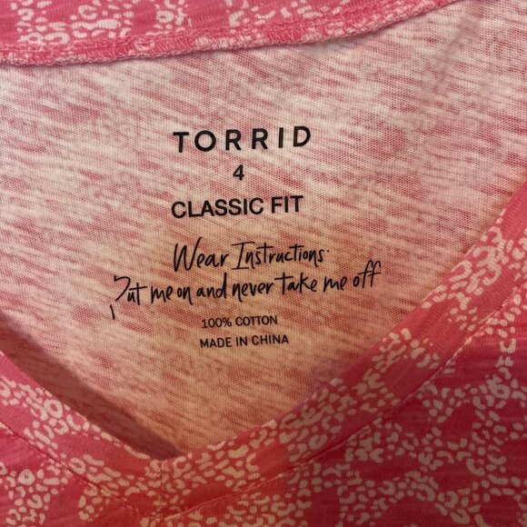 Torrid Classic Fit Pink Leopard Tank - Picture 3 of 5